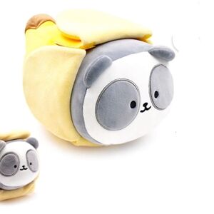 Plush with Blanket Panda Banana Stuffed animal matching toys. Mom & Baby.